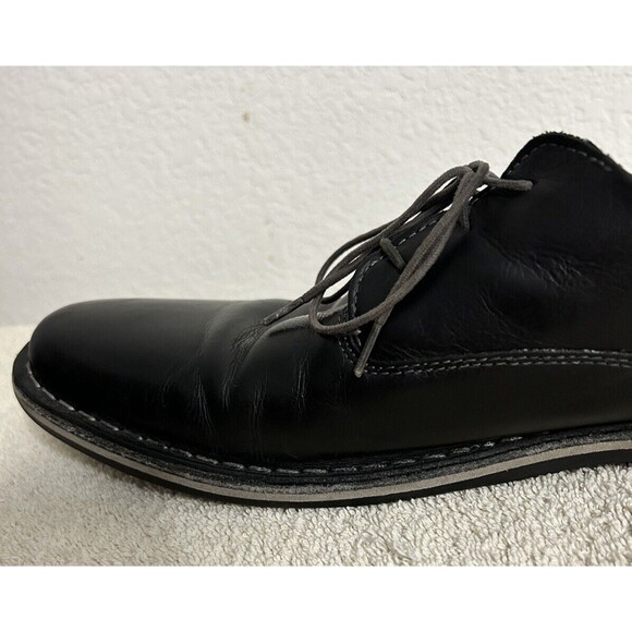 Steve Madden Men's Size 11 Harpoon Derby Oxford Black Shoes Lace-up - Picture 8 of 16